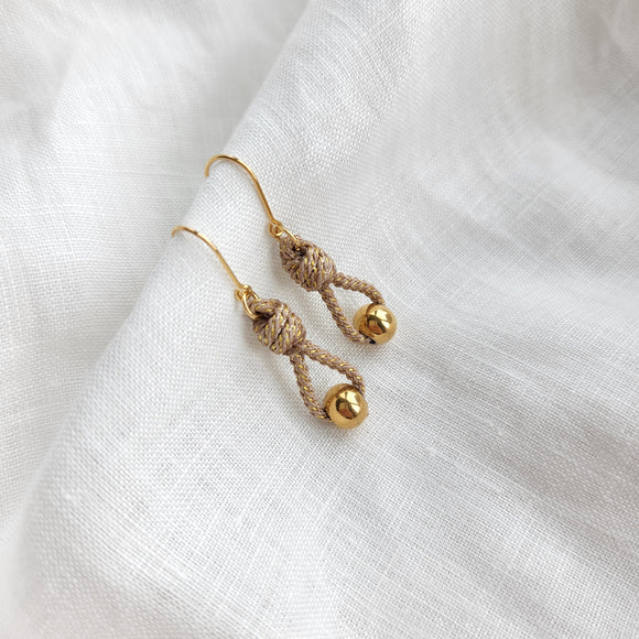 Nouvelle French Hook Earrings - Gold/Gold